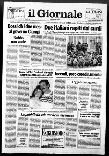 Il giornale : quotidiano del mattino